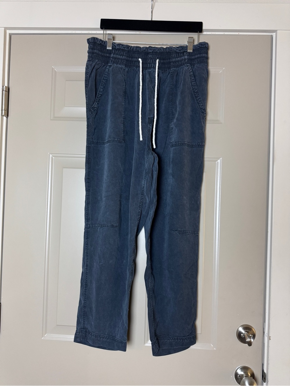 H&M Dark Blue Paper Bag Pants